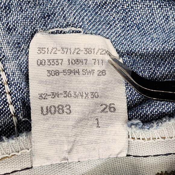 Vintage Lee Jeans Womens 20W Blue High Rise Tapered Leg Elastic Waist Mom Baggy - Picture 7 of 12